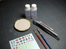 Le matériel nécessire pour la pose des décals Le matériel nécessire pour la pose des décals