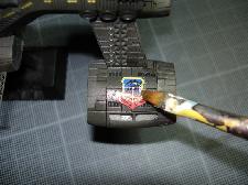 Appliquer de l'assouplissant sur le décal Appliquer de l'assouplissant sur le décal