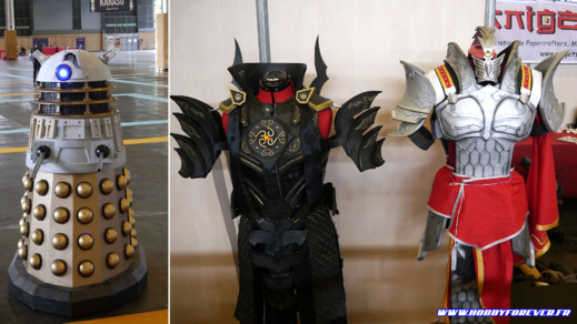 Le Dalek d'Isamu, vice président de l'Anigetter, et les armures de Vanichigo
