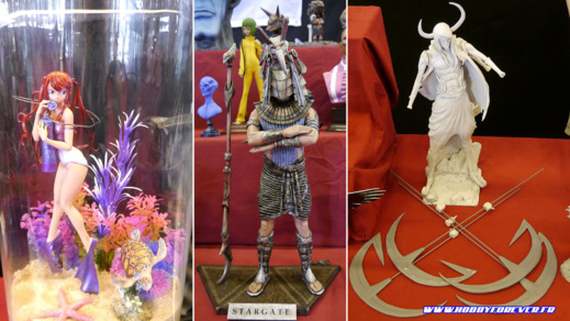 De superbes figurines exposées sur le stand !