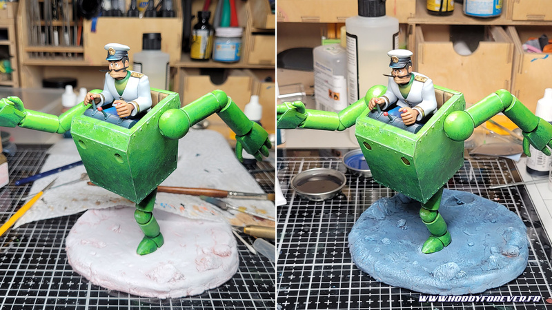 La peinture du socle La peinture du socle