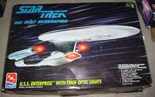 USS Enterprise with fiber optic lights - AMT/ERTL