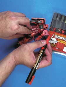 Retouche de la pointe de l'épaulette Retouche de la pointe de l'épaulette