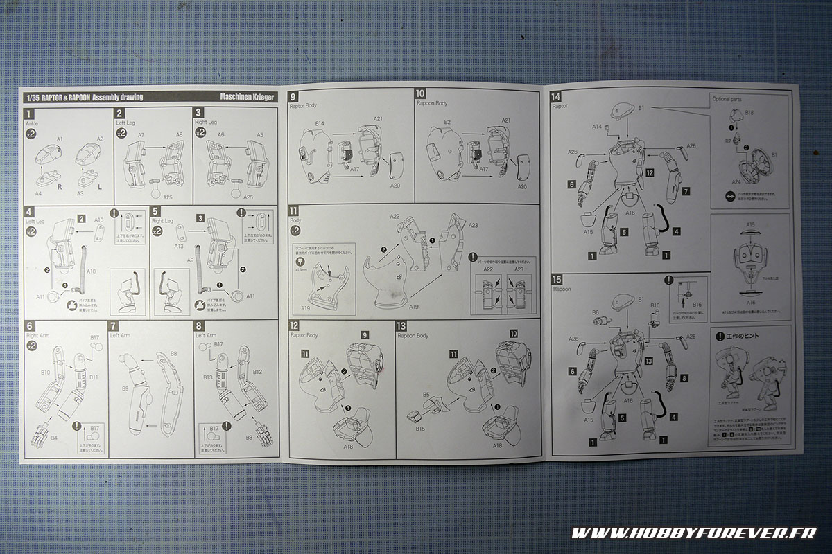 La notice de montage est très claire La notice de montage est très claire