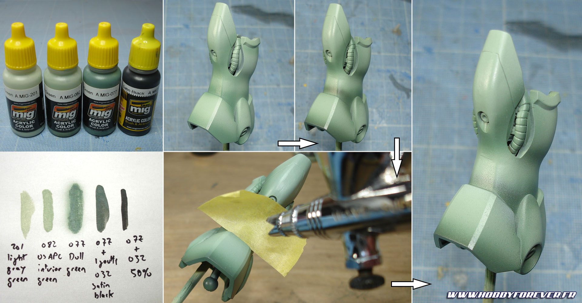 La réalisation du dégradé La réalisation du dégradé