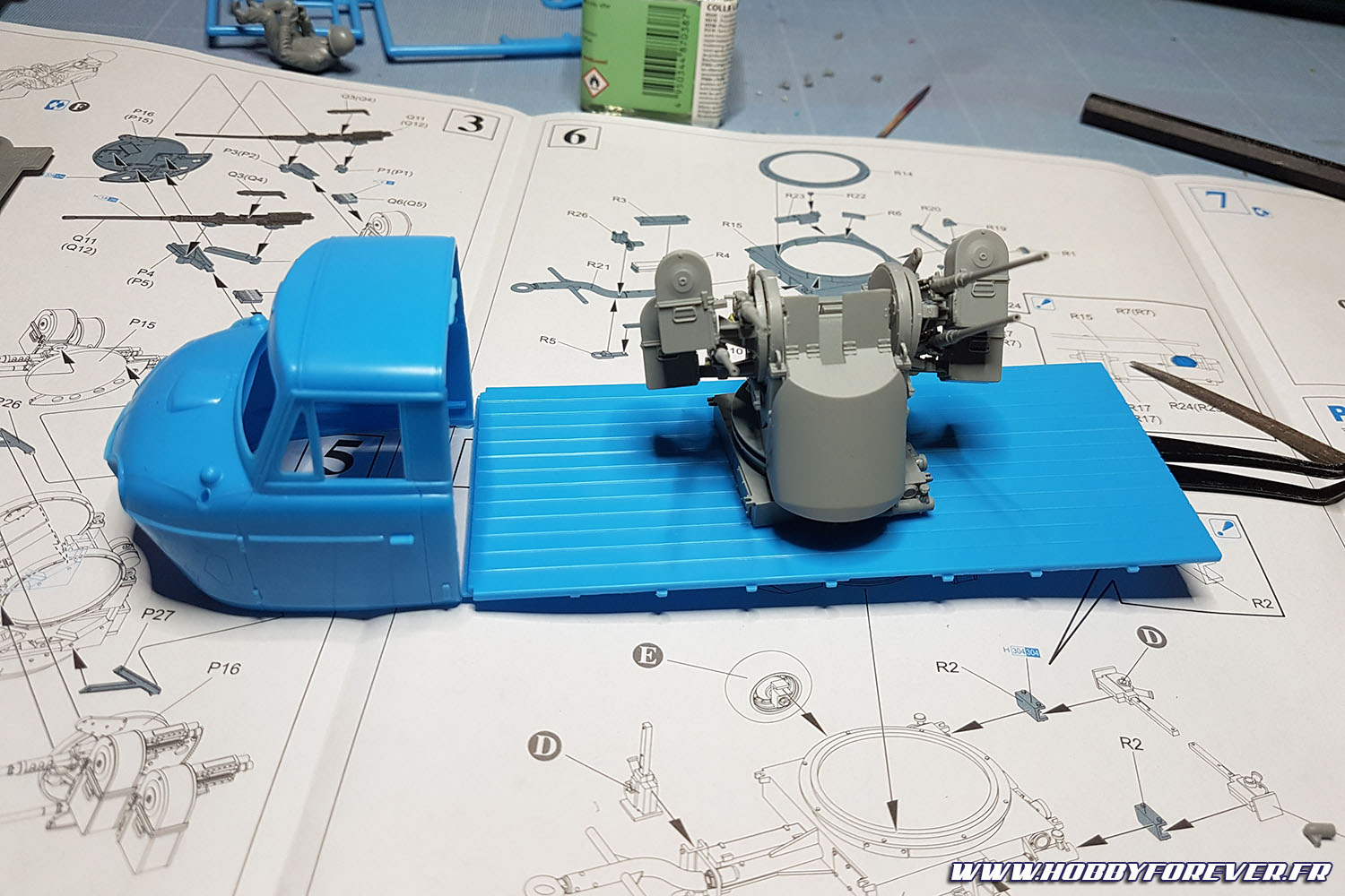 La plateforme est trop longue pour le M55 La plateforme est trop longue pour le M55