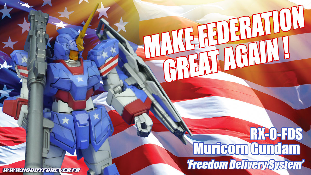 Finished work - RX-0-FDS Muricorn Gundam 'Freedom Delivery System'