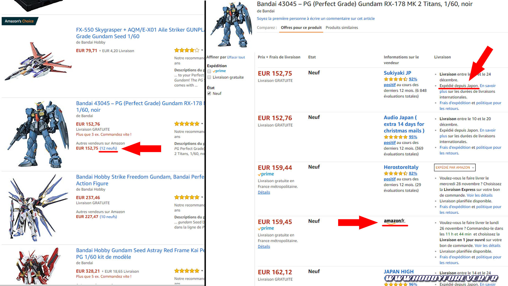 Attention certains vendeurs sur Amazon sont basés au Japon Attention certains vendeurs sur Amazon sont basés au Japon
