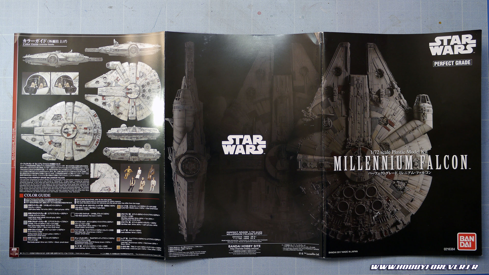 Unboxing - PG Millennium Falcon 1/72 Bandai / Revell