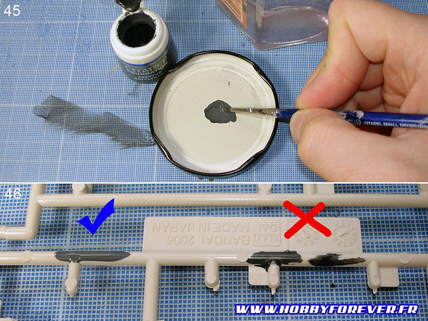 Tutoriel "No Paint" 4 - 2nd partie : Retouches de peinture et Gundam Markers