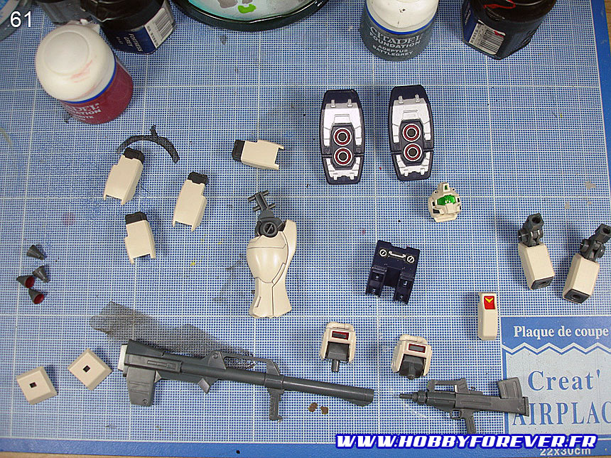 Tutoriel "No Paint" 4 - 2nd partie : Retouches de peinture et Gundam Markers