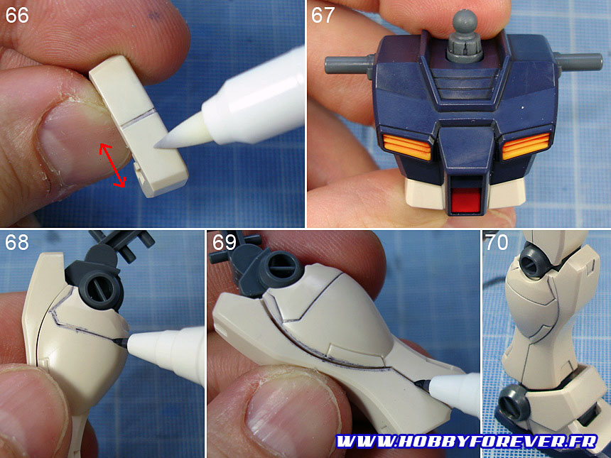 Tutoriel "No Paint" 4 - 2nd partie : Retouches de peinture et Gundam Markers Tutoriel "No Paint" 4 - 2nd partie : Retouches de peinture et Gundam Markers