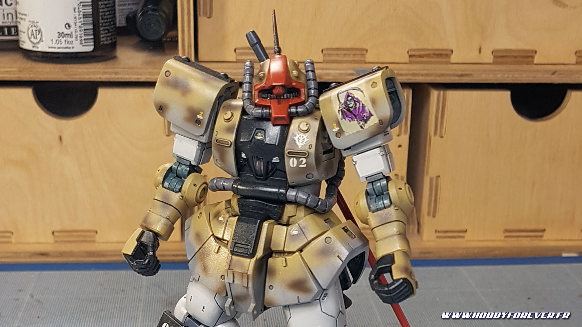 WIP - HG YMS-08B Dom Test Type - Peindre un Gunpla, 1e partie