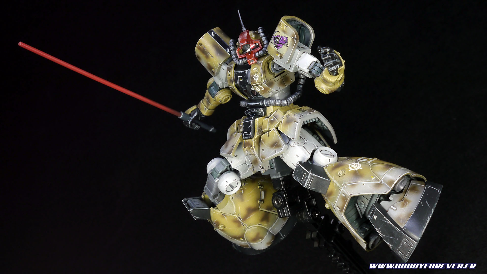 Finished work - HG YMS-08B Dom Test Type Desert Op. Finished work - HG YMS-08B Dom Test Type Desert Op.