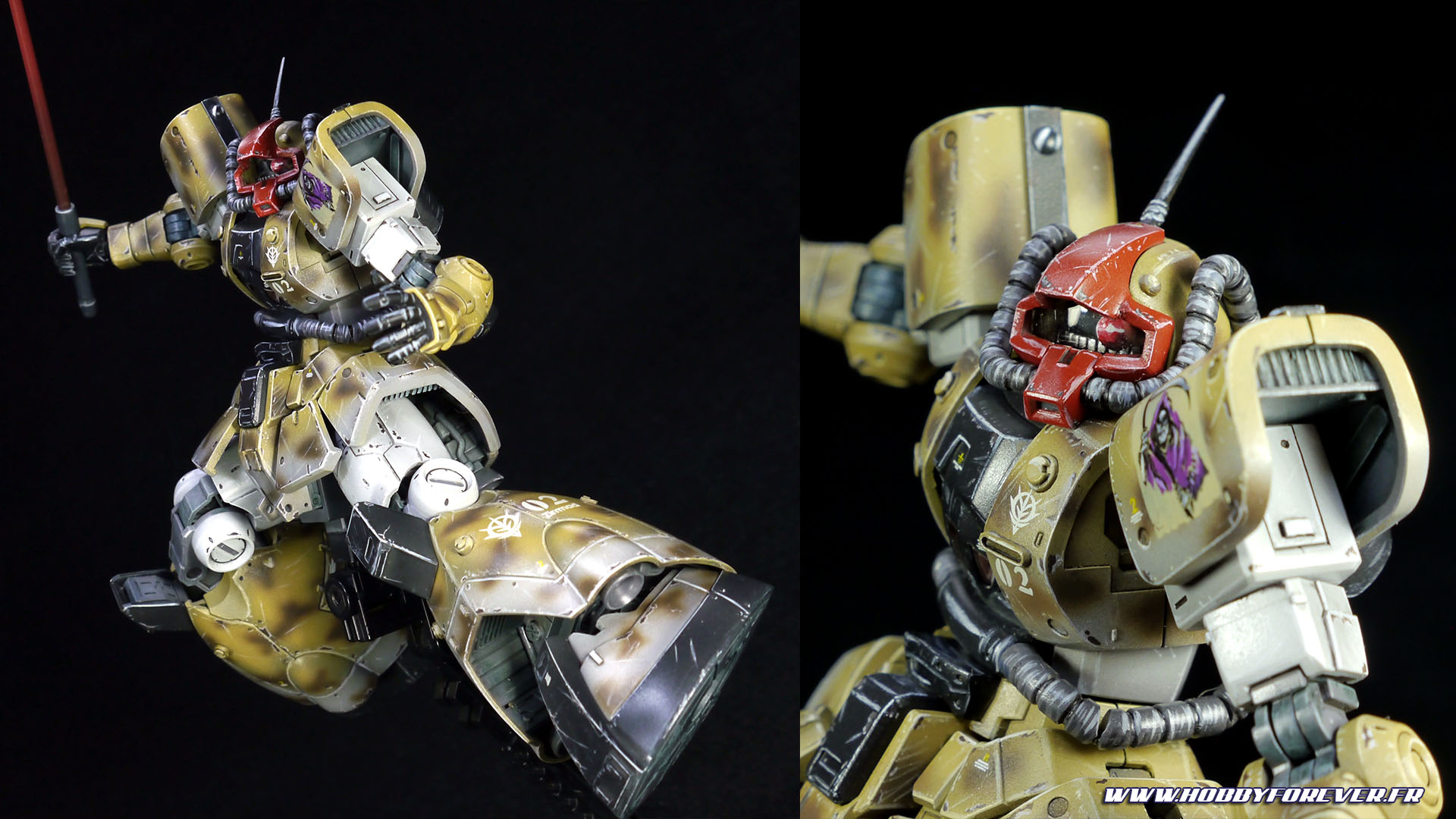 Finished work - HG YMS-08B Dom Test Type Desert Op. Finished work - HG YMS-08B Dom Test Type Desert Op.