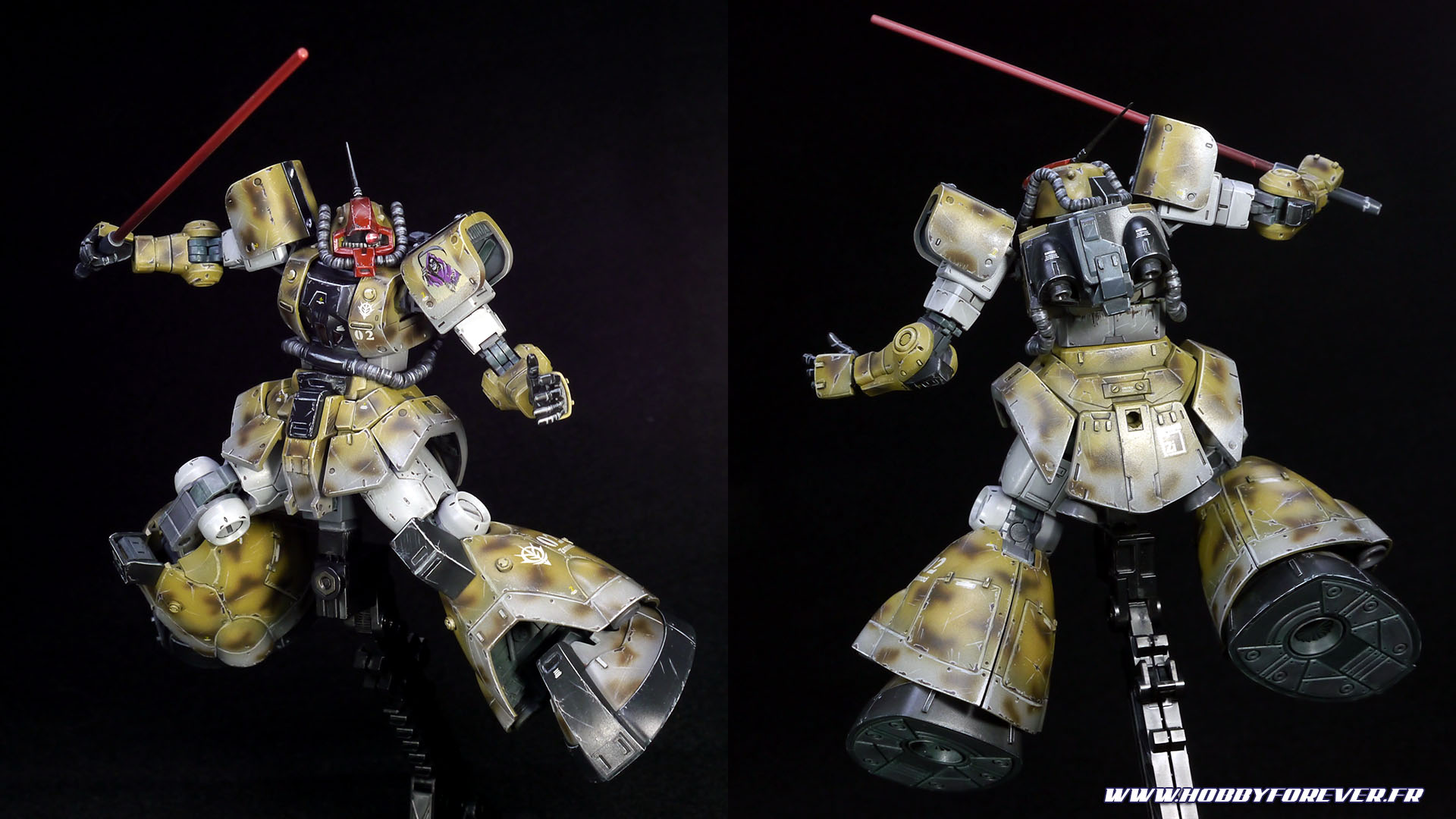 Finished work - HG YMS-08B Dom Test Type Desert Op. Finished work - HG YMS-08B Dom Test Type Desert Op.