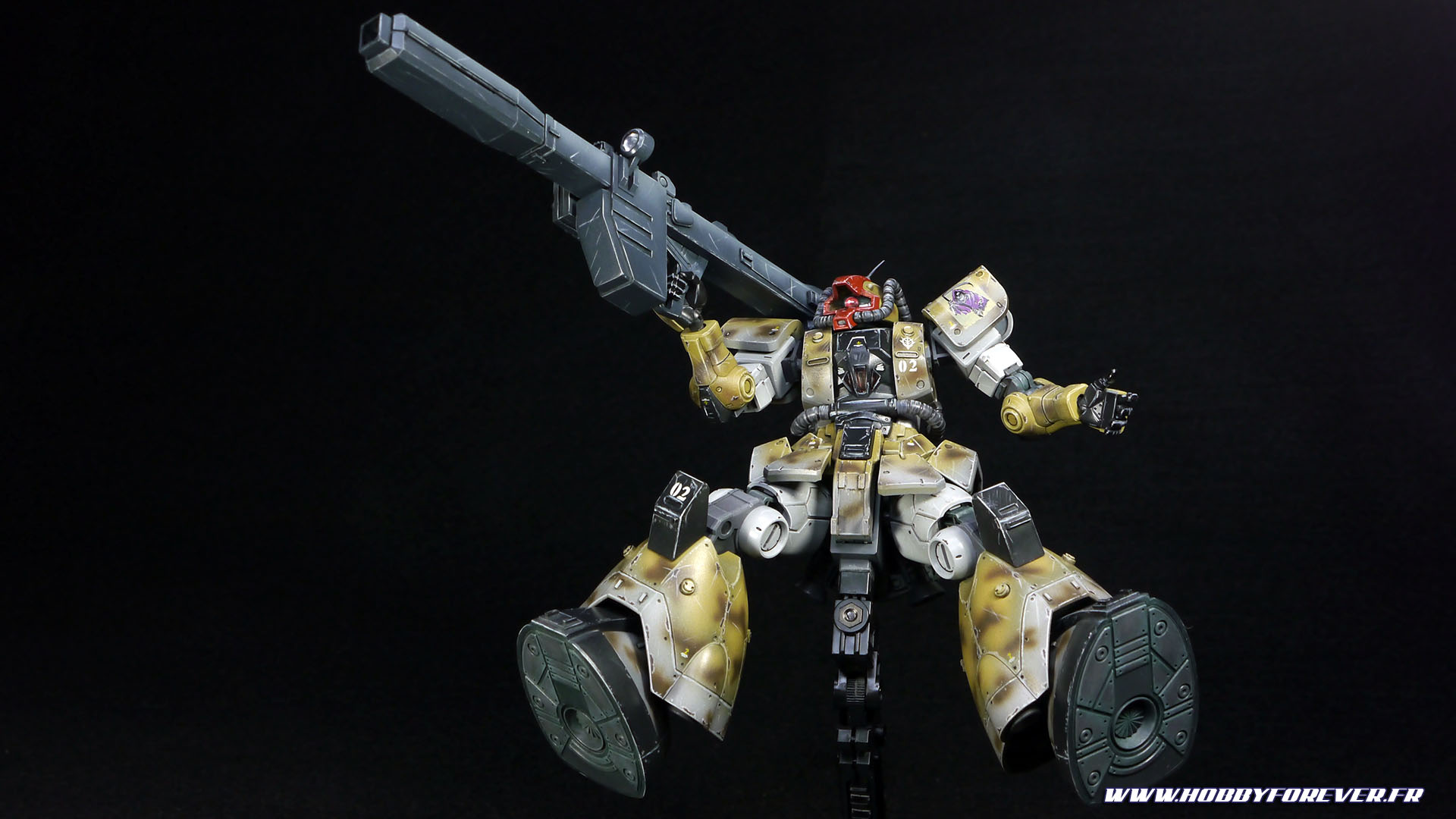 Finished work - HG YMS-08B Dom Test Type Desert Op. Finished work - HG YMS-08B Dom Test Type Desert Op.