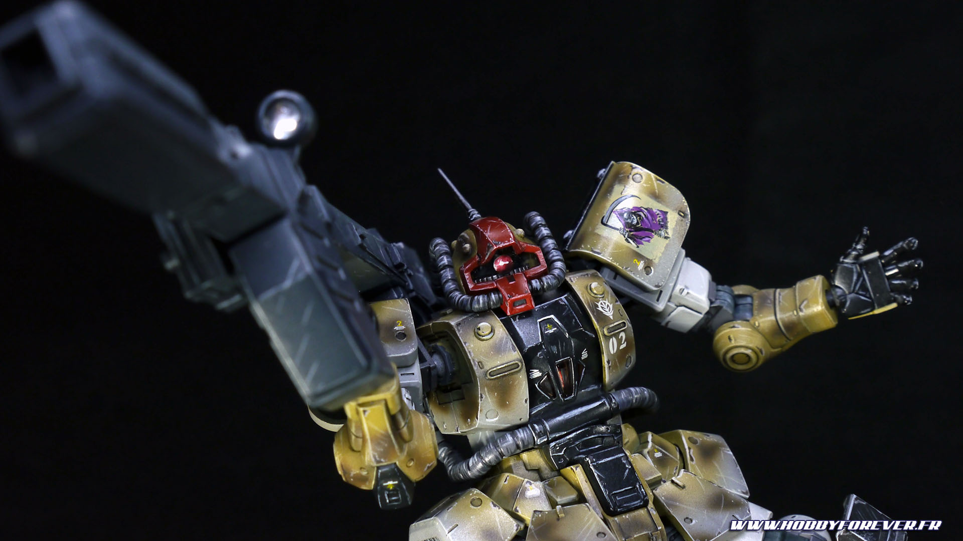 Finished work - HG YMS-08B Dom Test Type Desert Op. Finished work - HG YMS-08B Dom Test Type Desert Op.