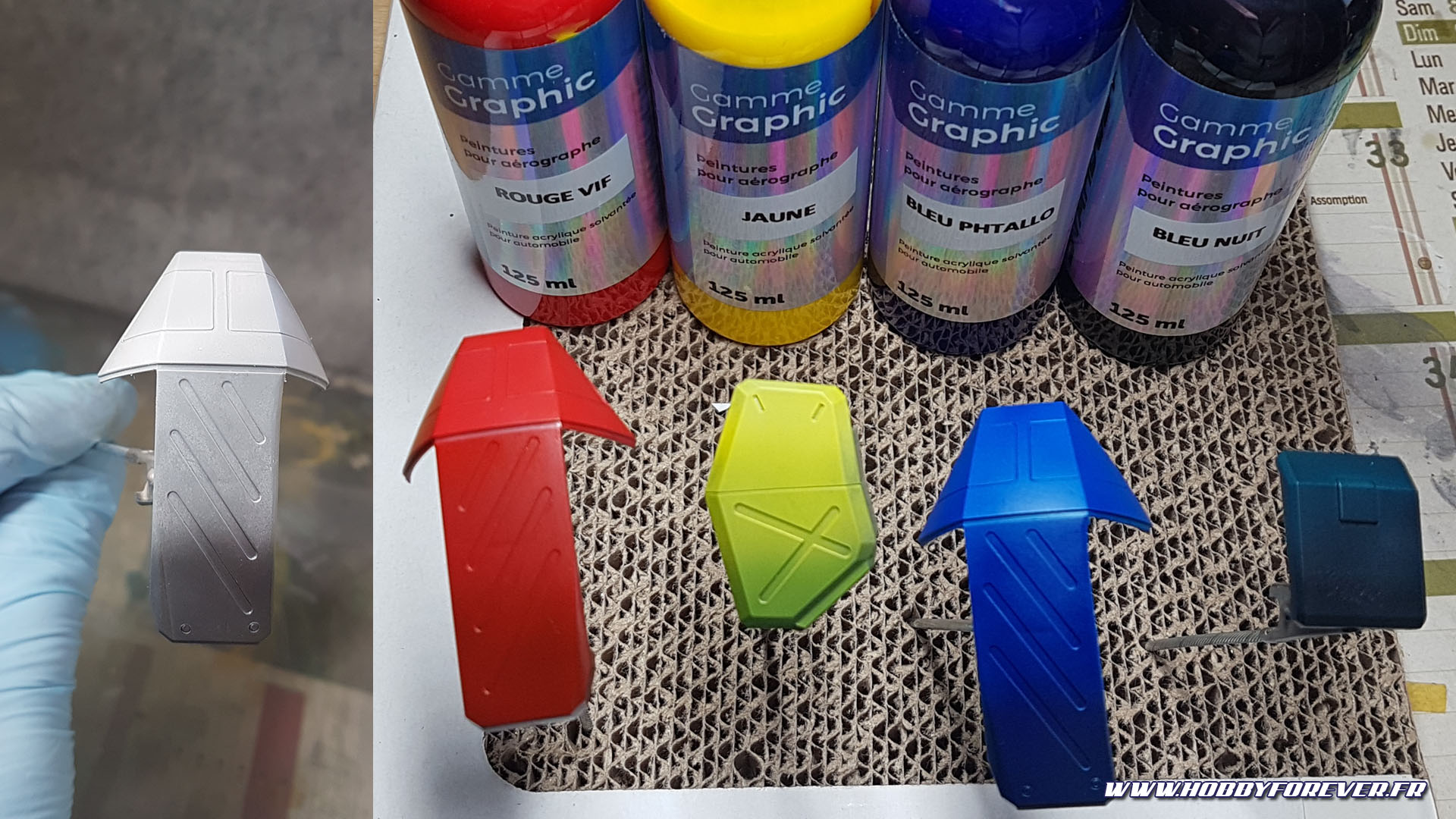 Essaie préalable de preshading avec les couleurs utilisées pour le Barzam Essaie préalable de preshading avec les couleurs utilisées pour le Barzam