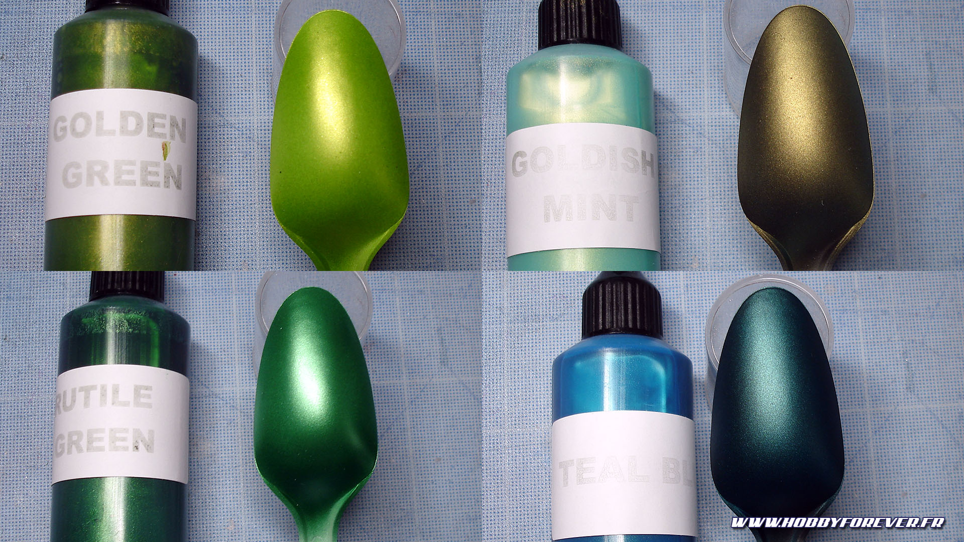 Golden Green / Goldish Mint / Rutile Green / Teal Blue Golden Green / Goldish Mint / Rutile Green / Teal Blue