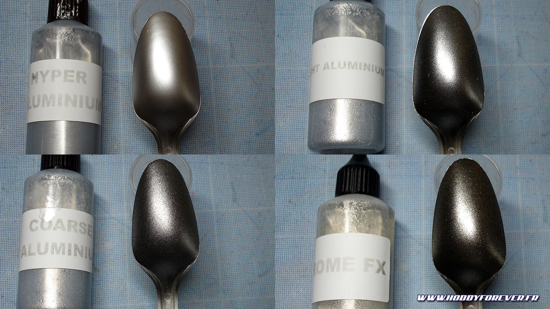 Hyper Aluminium / Bright Aluminium / Coarse Aluminium / Chrome FX Hyper Aluminium / Bright Aluminium / Coarse Aluminium / Chrome FX