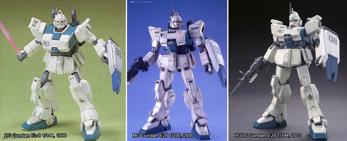 HG, MG et HGUC Gundam Ez-8