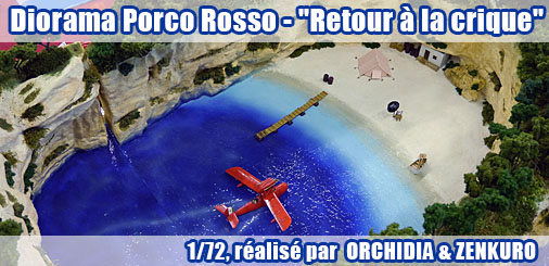 Diorama Porco Rosso - "Retour à la crique"