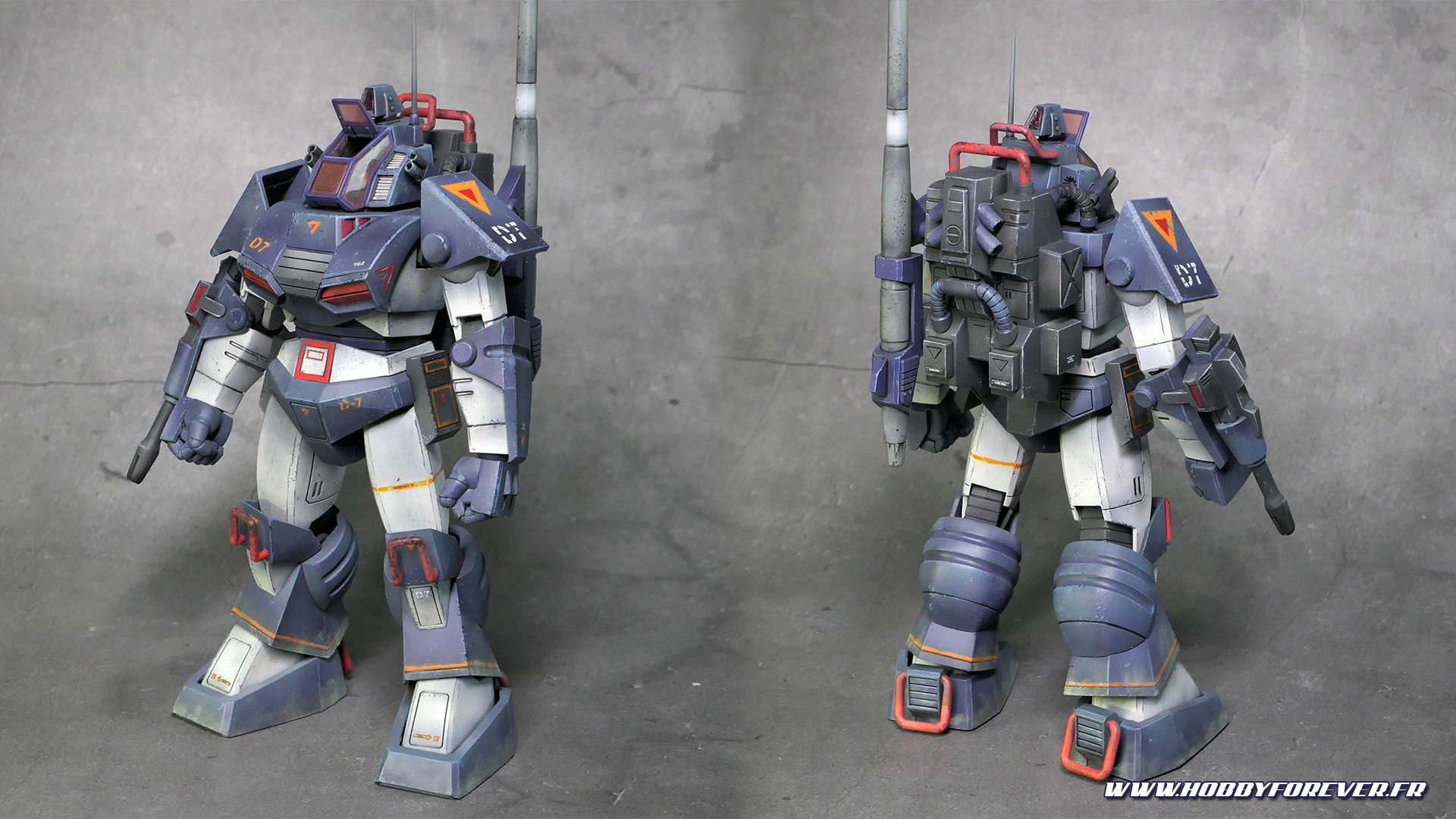 La peinture terminée, le Dougram respire les années 80 ! La peinture terminée, le Dougram respire les années 80 !