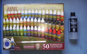 Arrivage - Army  Painter Mega Paint Set & Vallejo Airbrush Thinner Arrivage - Army  Painter Mega Paint Set & Vallejo Airbrush Thinner