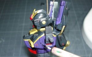 Réalisation d'une maquette Gundam de A à Z : HGUC Gundam MkII TTT ver. - 5ème partie : effets, décals et  vieillissement